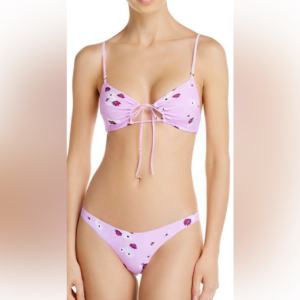Bound by Bond-eye floral Tied to it top in Sugar Magnolia Size XS